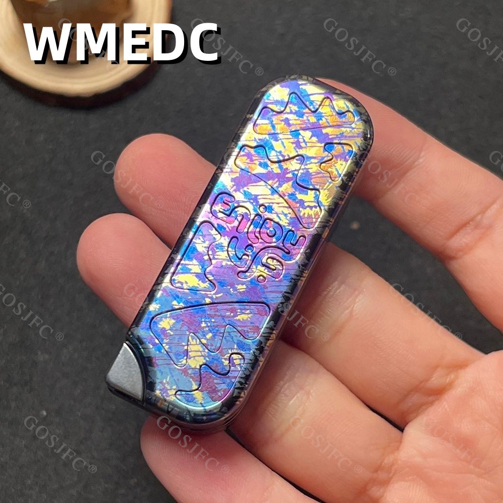 Gadget Q - WMEDC Q Fidget Slider Titanium Splashed