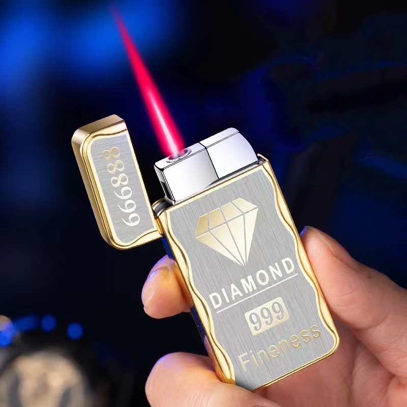 Electronics Gadgets For Men - Creative Windproof Red Flame Butane Gas