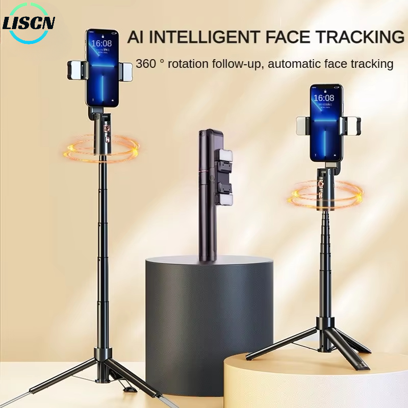 Auto Tracking Tripod - LISCN Extendable Selfie Stick Auto Face