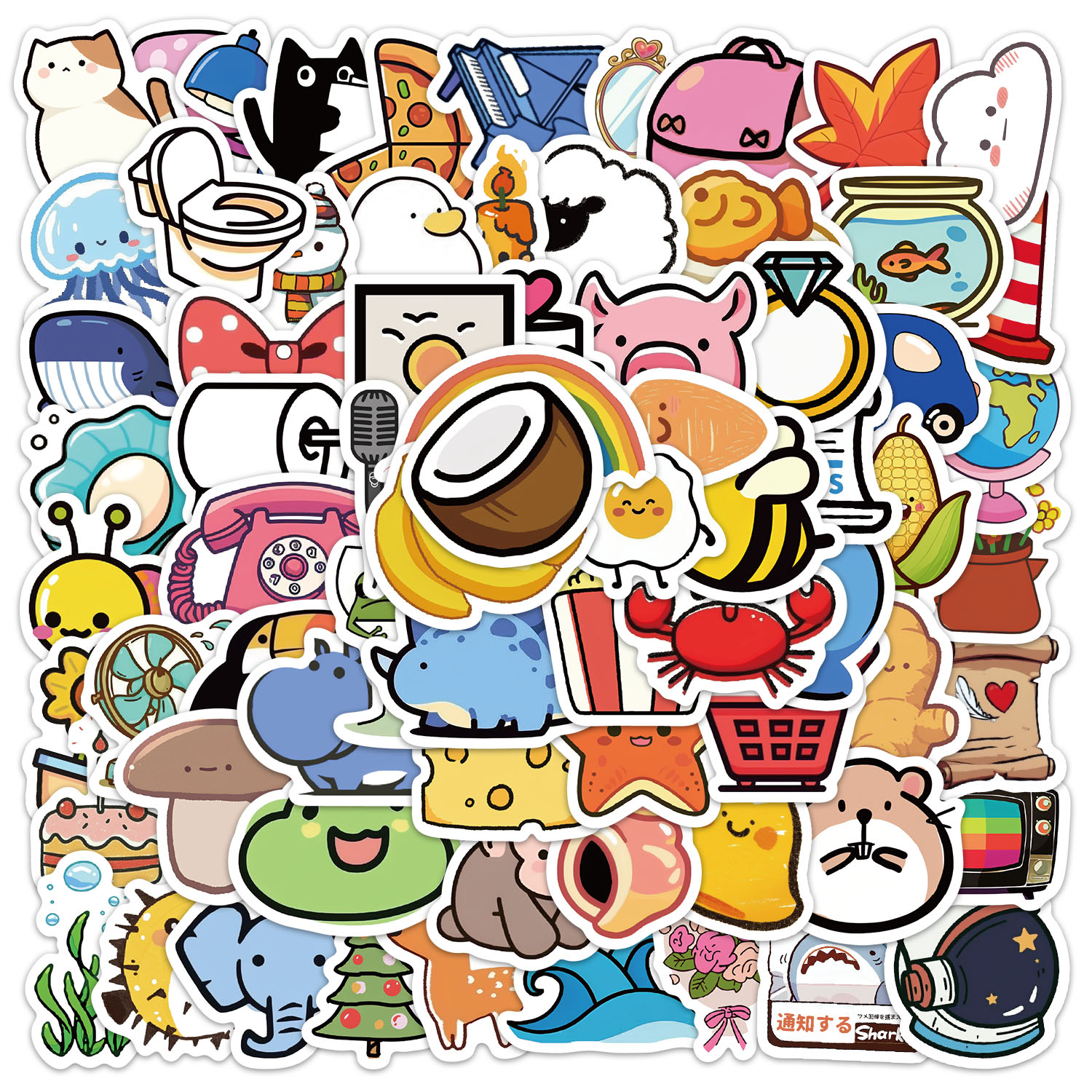 Gadget Q - 100PCS Q Version Mini Gadget Stickers