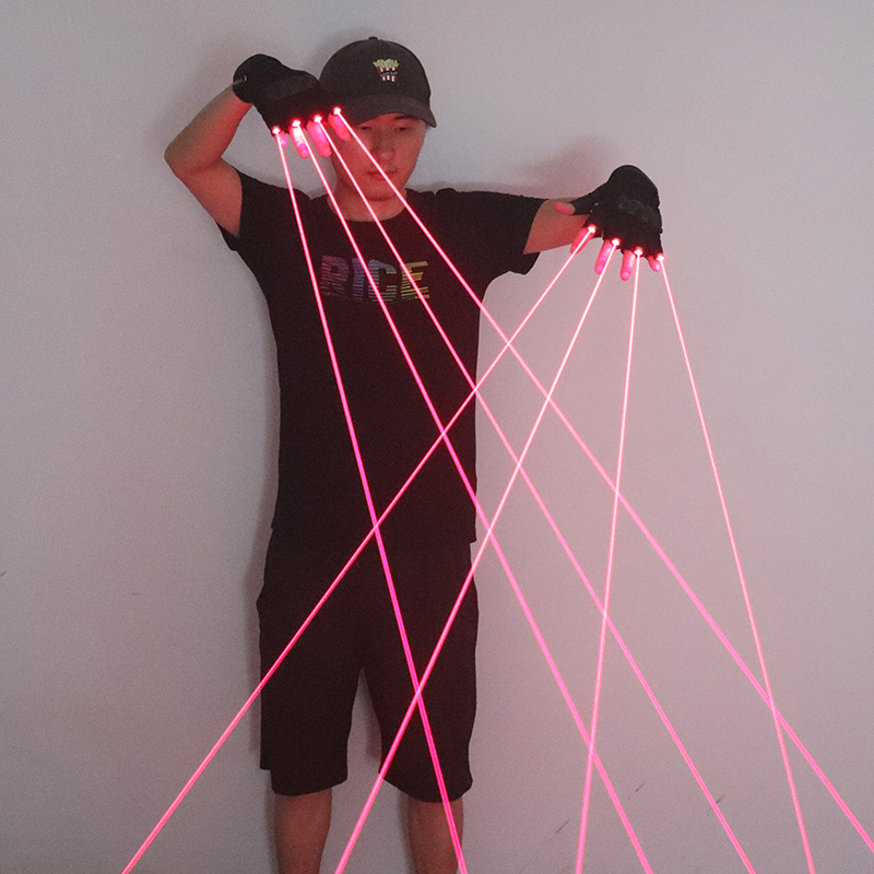 650nm Red Laser Gloves Stage L - Led Gloves Music recensie en prijs