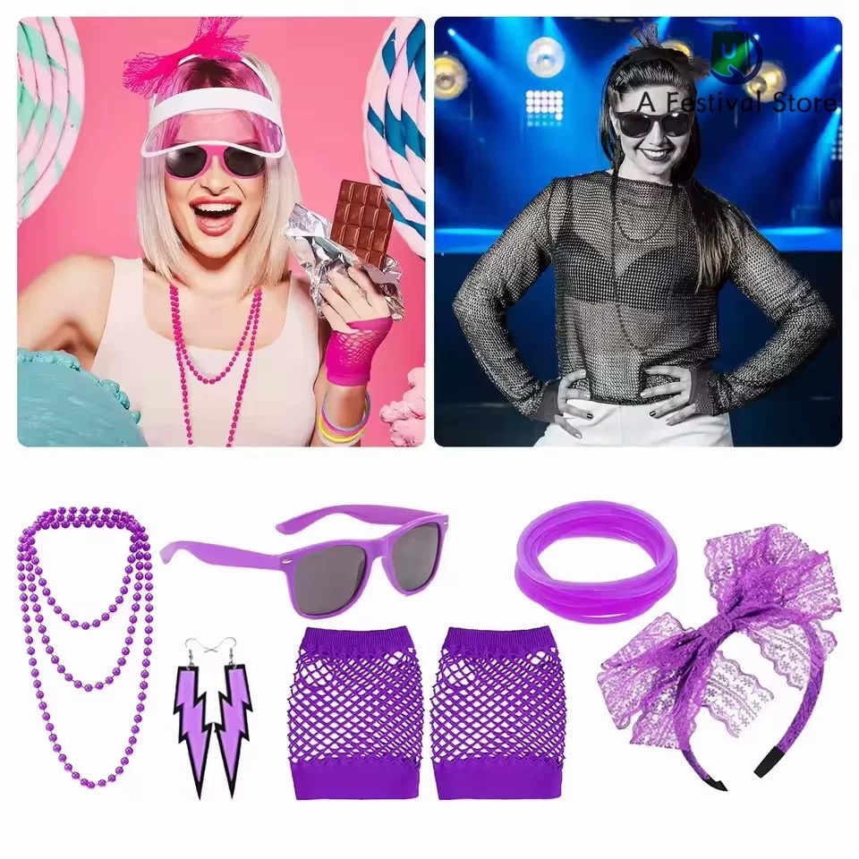 1980s Dance Party Accessories  - Led Gloves Music recensie en prijs