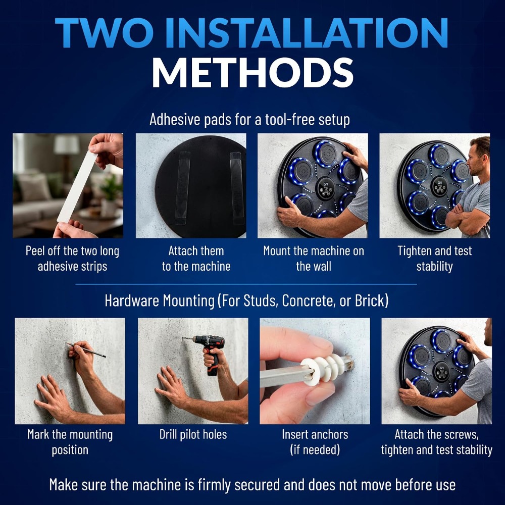 Smart Music Boxing Machine wit - Led Gloves Music recensie en prijs