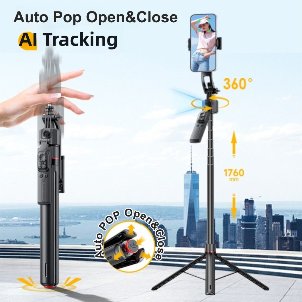 Auto Pop-Up Gimbal Stabilizer  - Auto Tracking Tripod recensie en prijs