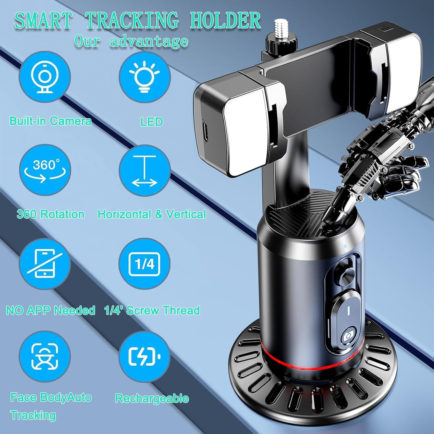 Auto Face Tracking Tripod 360° - Auto Tracking Tripod recensie en prijs