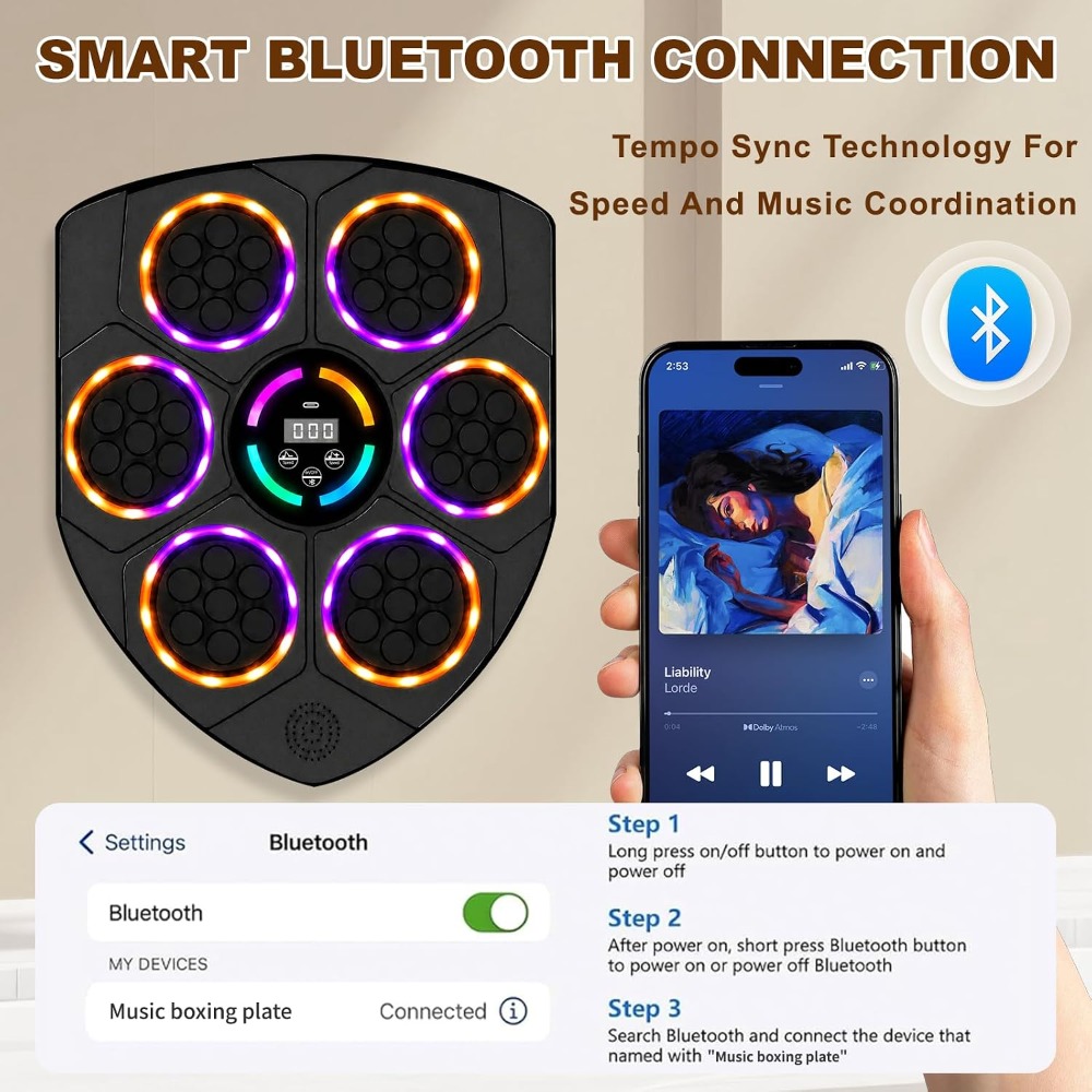 Smart Wall-Mounted Music Boxin - Led Gloves Music recensie en prijs