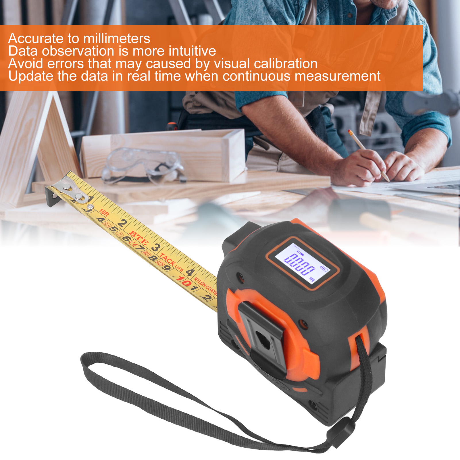 Laser Distance Tape Measure La - Laser Distance Measure recensie en prijs