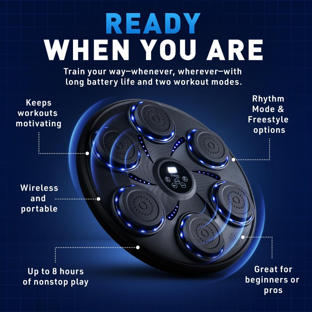 Smart Music Boxing Machine wit - Led Gloves Music recensie en prijs