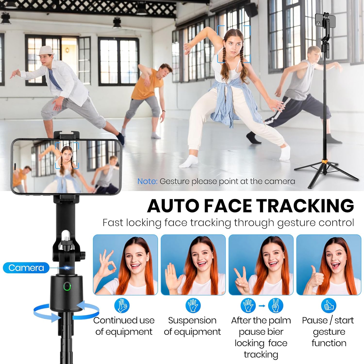 180cm/71in Tall Foldable Tripo - Auto Tracking Tripod recensie en prijs