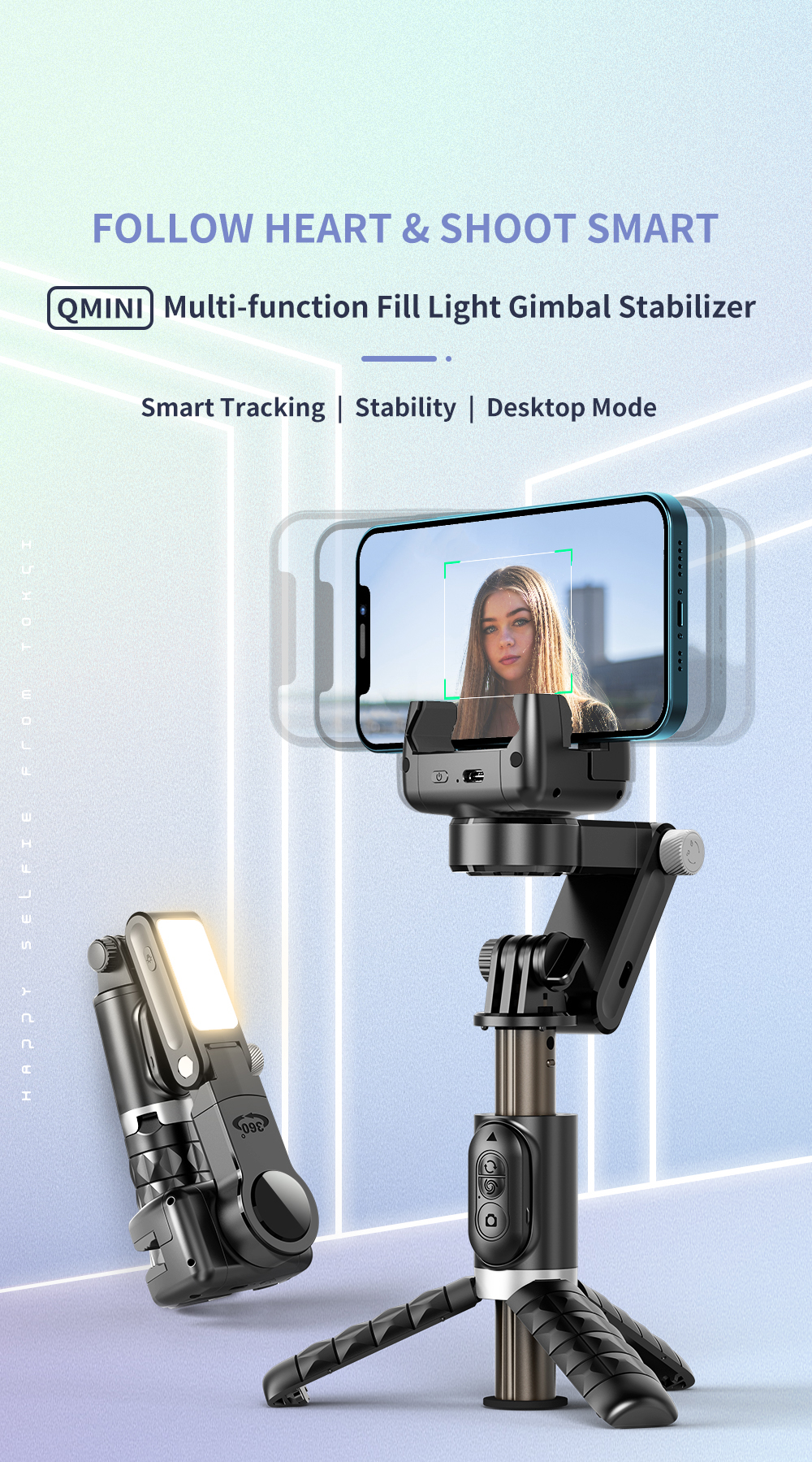 Auto Tracking Phone Gimbal Sta - Auto Tracking Tripod recensie en prijs