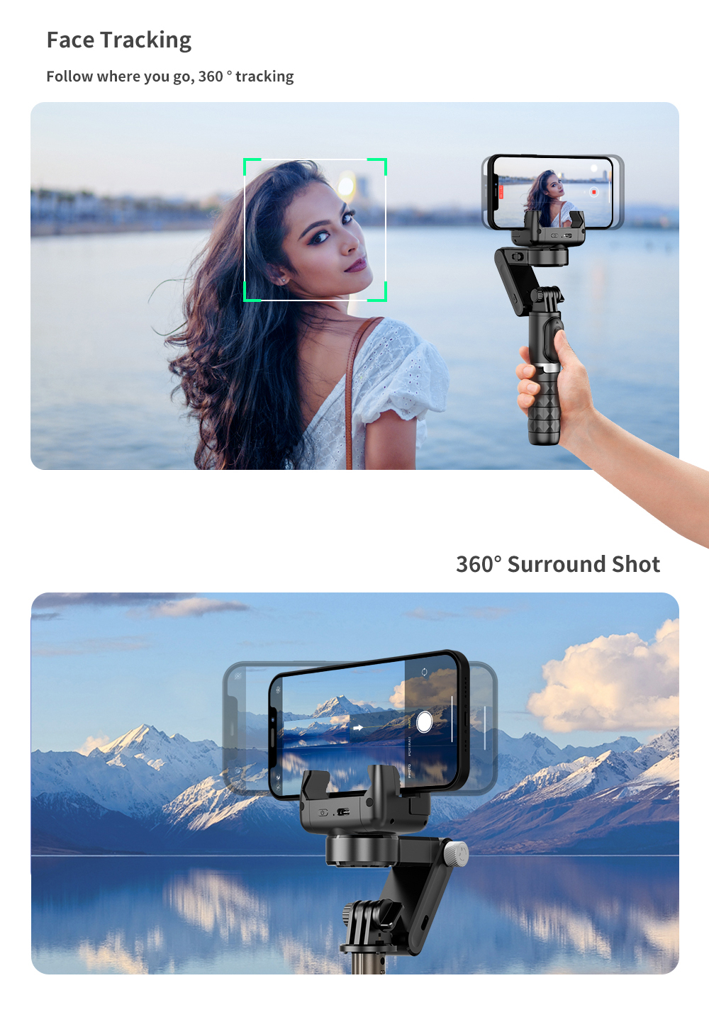Auto Tracking Phone Gimbal Sta - Auto Tracking Tripod recensie en prijs